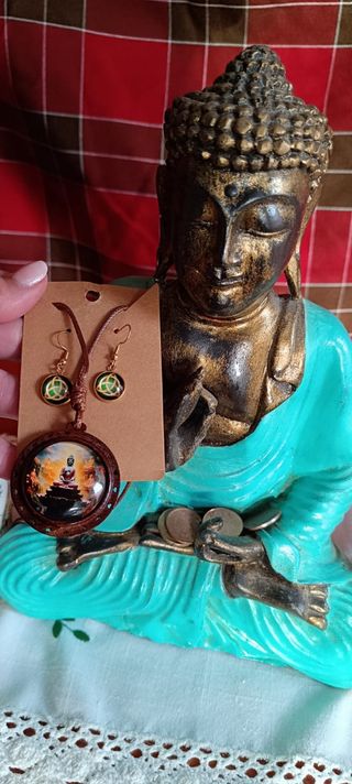 Conjunto Collar y Pendientes Mano de Fátima