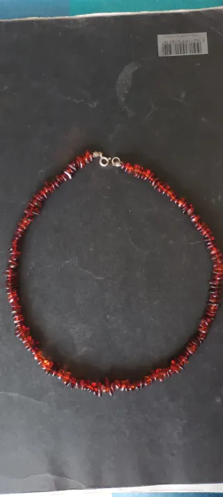 Colar Âmbar e Prata