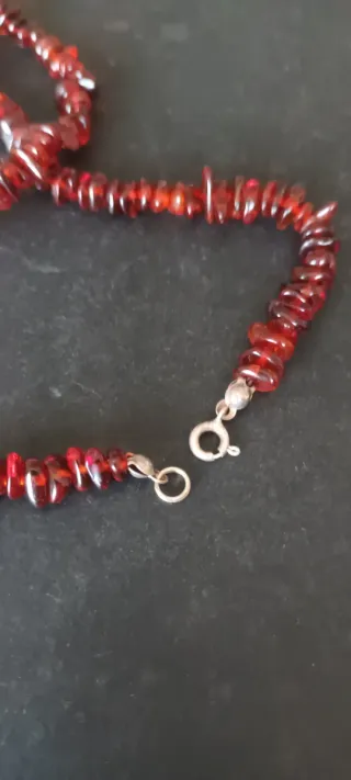 Colar Âmbar e Prata