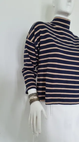 Camiseta Amichi cuello alto rayas Talla S