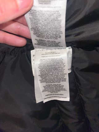 Chaqueta Columbia Negra Mujer de plumas.