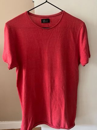 Camiseta Zara Man Roja Talla S