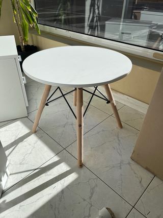 Mesita Nórdica Blanca Madera