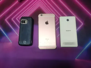 Lote 3 teléfonos para piezas