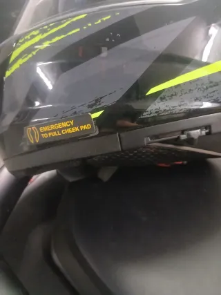 Casco Moto LS2 Negro y Verde