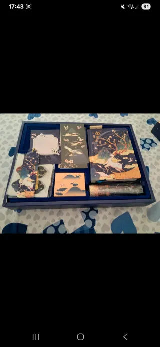 Scatola cancelleria giapponese decorata