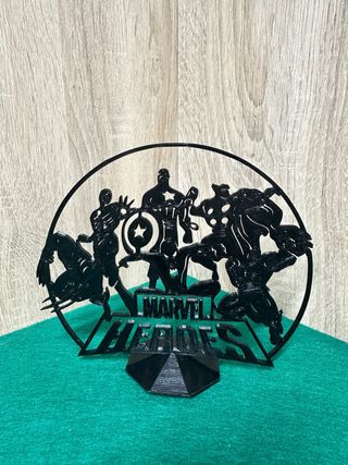 Decoración Marvel Héroes 3D