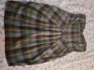 Pichi cuadros verde y multicolor