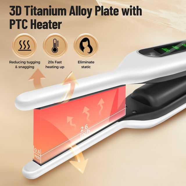 SUNMAY Voga Mini Plancha Pelo Inalámbrica