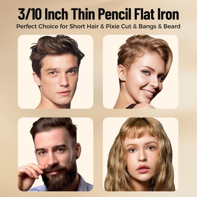 SUNMAY Voga Mini Plancha Pelo Inalámbrica