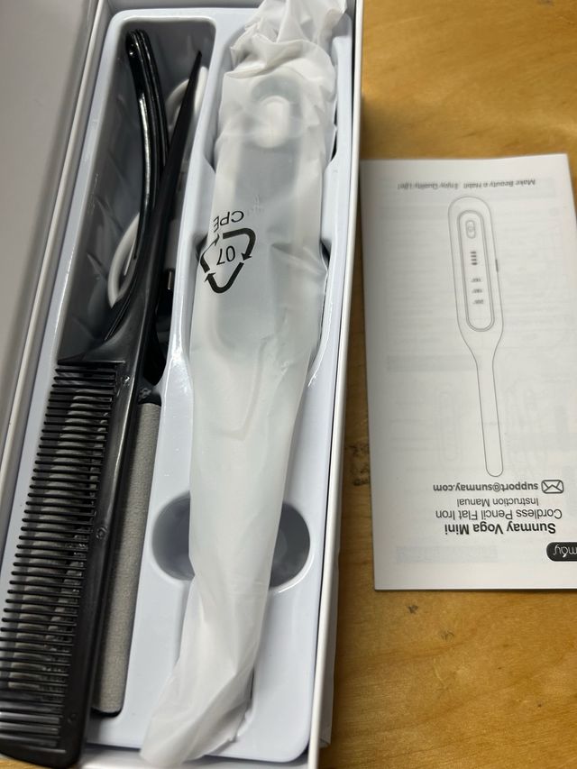 SUNMAY Voga Mini Plancha Pelo Inalámbrica