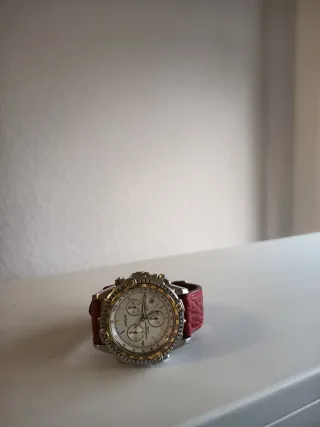 Reloj Jaguar Cronógrafo Oro y Rojo