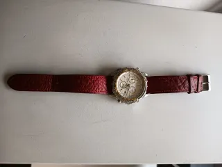 Reloj Jaguar Cronógrafo Oro y Rojo