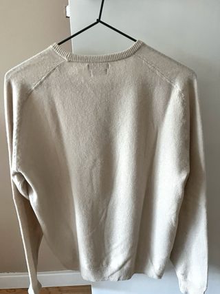 Jersey Massimo Dutti Beige Lana y Cachemire