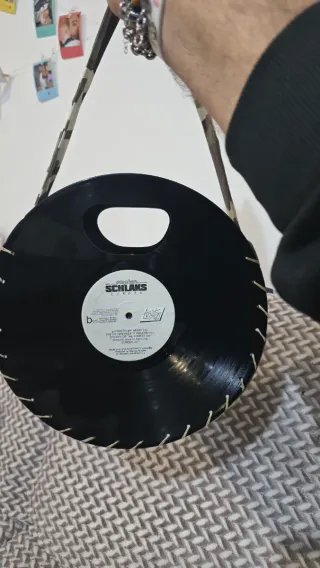 Borsa artigianale con 2 vinili