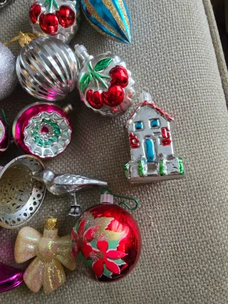 Lotto 22 Palline Albero Natale Vintage