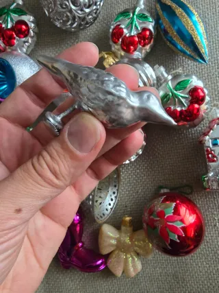 Lotto 22 Palline Albero Natale Vintage
