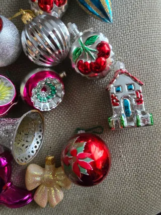 Lotto 22 Palline Albero Natale Vintage