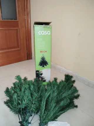 Árbol de Navidad verde 90 cm