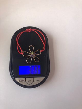 Pulsera Tous Flor y Gemas Roja y Dorada