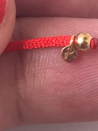 Pulsera Tous Flor y Gemas Roja y Dorada