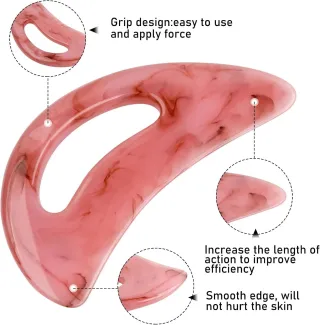 Massaggiatore Gua Sha Viso Corpo Rosa