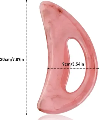 Massaggiatore Gua Sha Viso Corpo Rosa