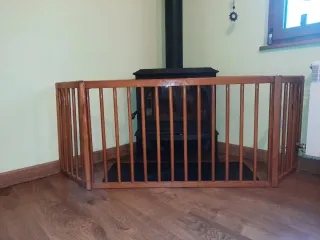 Barrera de seguridad esquinera madera