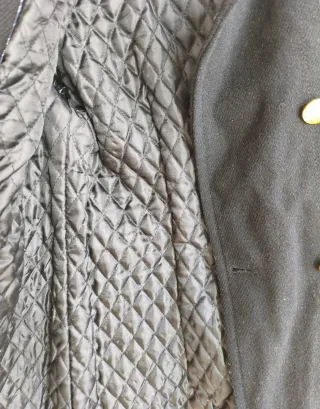 Abrigo Stradivarius Negro Tipo Casaca