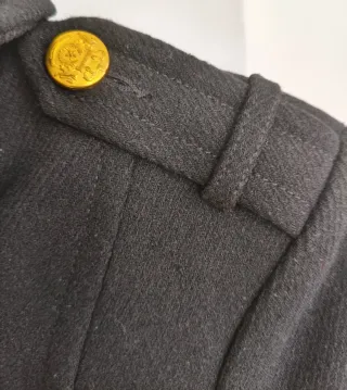 Abrigo Stradivarius Negro Tipo Casaca