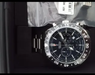 Reloj Festina Ceramic Cronógrafo Negro/Plata