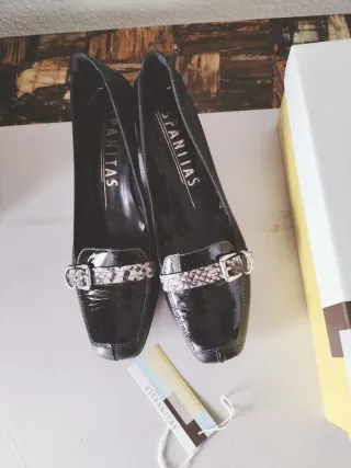 Zapatos Hispanitas Piel Negro Talla 40