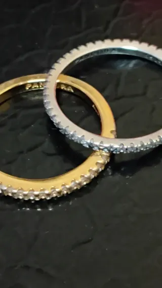 Plata de ley 925 y baño de oro amarillo