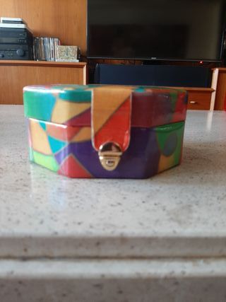 Joyero infantil octogonal multicolor