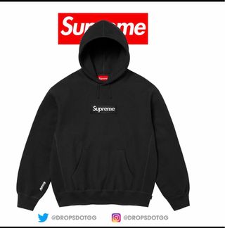 Supreme Box Logo 2025 en color negro, talla L