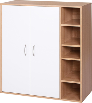 Scarpiera Slim da Parete, Mobile Multiuso con 2 An