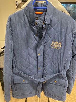 Chaqueta acolchada azul hombre