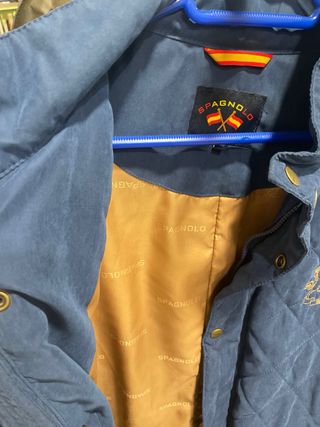 Chaqueta acolchada azul hombre