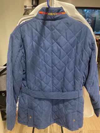 Chaqueta acolchada azul hombre