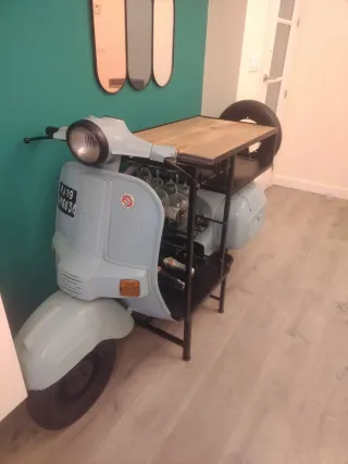 Mostrador Bar Botellero Moto Vespa