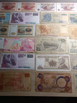 Lote de Billetes del Mundo