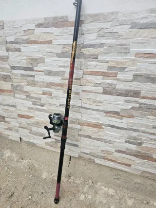 Caña de 4 metros para pescar con todo puesto