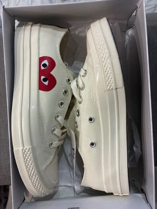 Converse x CDG Play Chuck Taylor Blancas