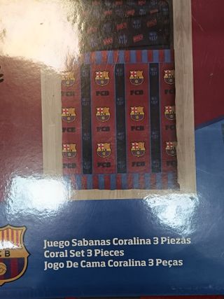 Juego Sábanas Coralina 150 Barca Azul/Rojo