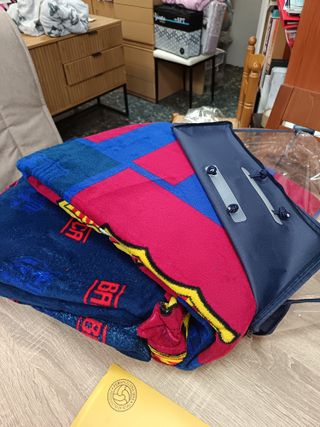 Juego Sábanas Coralina 150 Barca Azul/Rojo