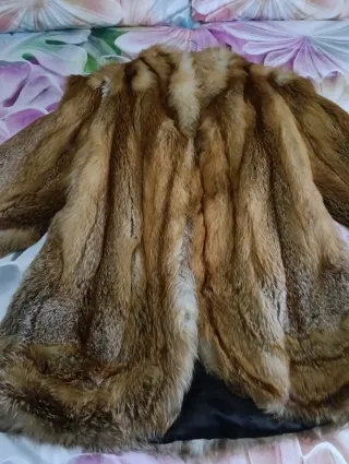 Abrigo de pelo de zorro