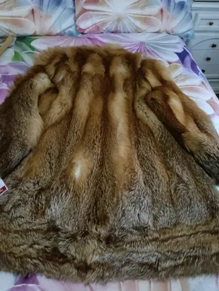 Abrigo de pelo de zorro