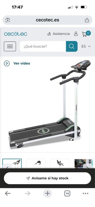 Cinta de correr Cecotec plegable