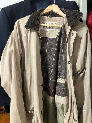 Gabardina caballero forrada Beige/Marrón Talla L