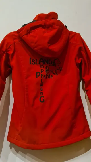 Giubbotto da equitazione o sci rosso